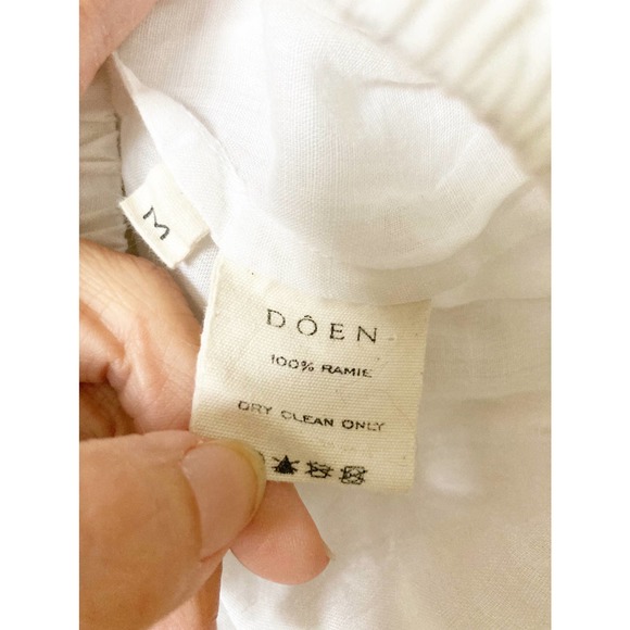 DOEN Alpine Top in Salt Smocked M RARE - Picture 7 of 8